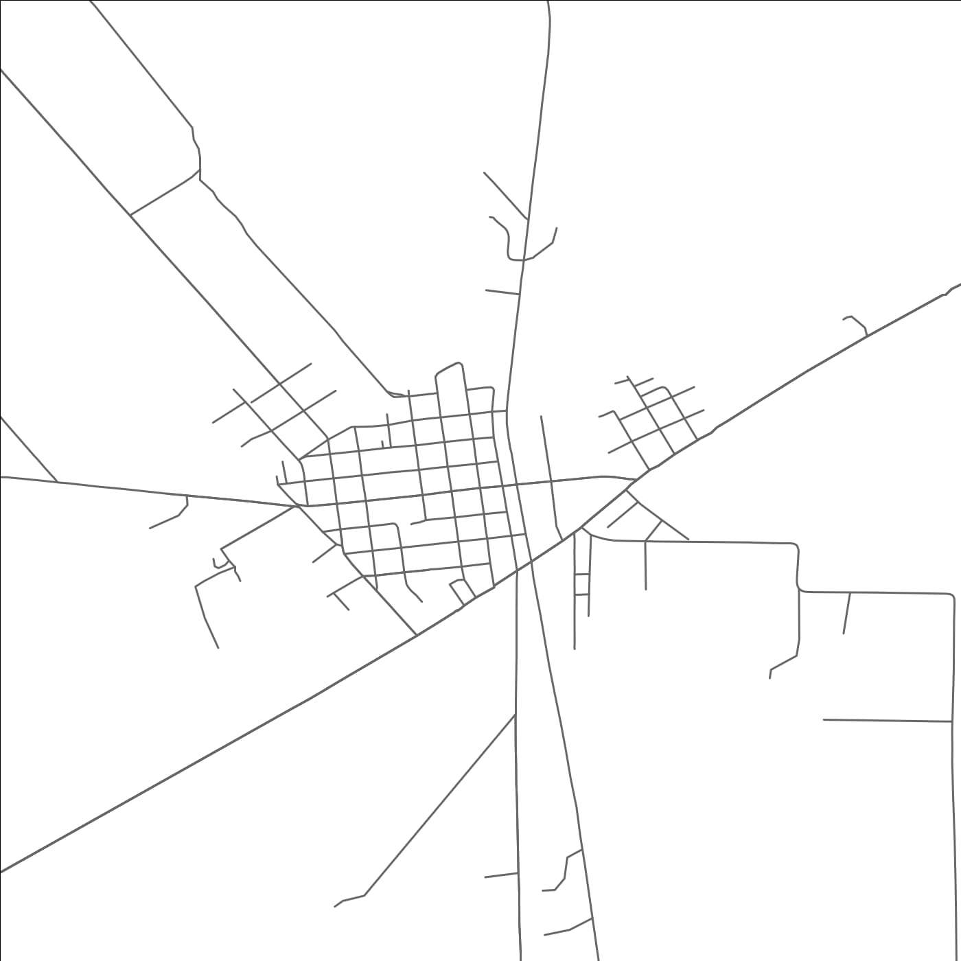 ROAD MAP OF NORMANGEE, TEXAS BY MAPBAKES