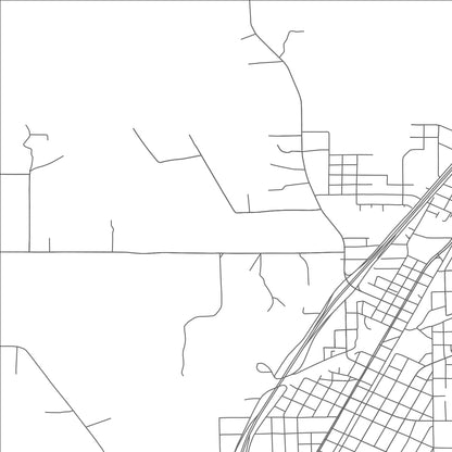 ROAD MAP OF NORTH CLEVELAND, TEXAS BY MAPBAKES