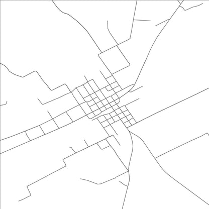 ROAD MAP OF OAKWOOD, TEXAS BY MAPBAKES