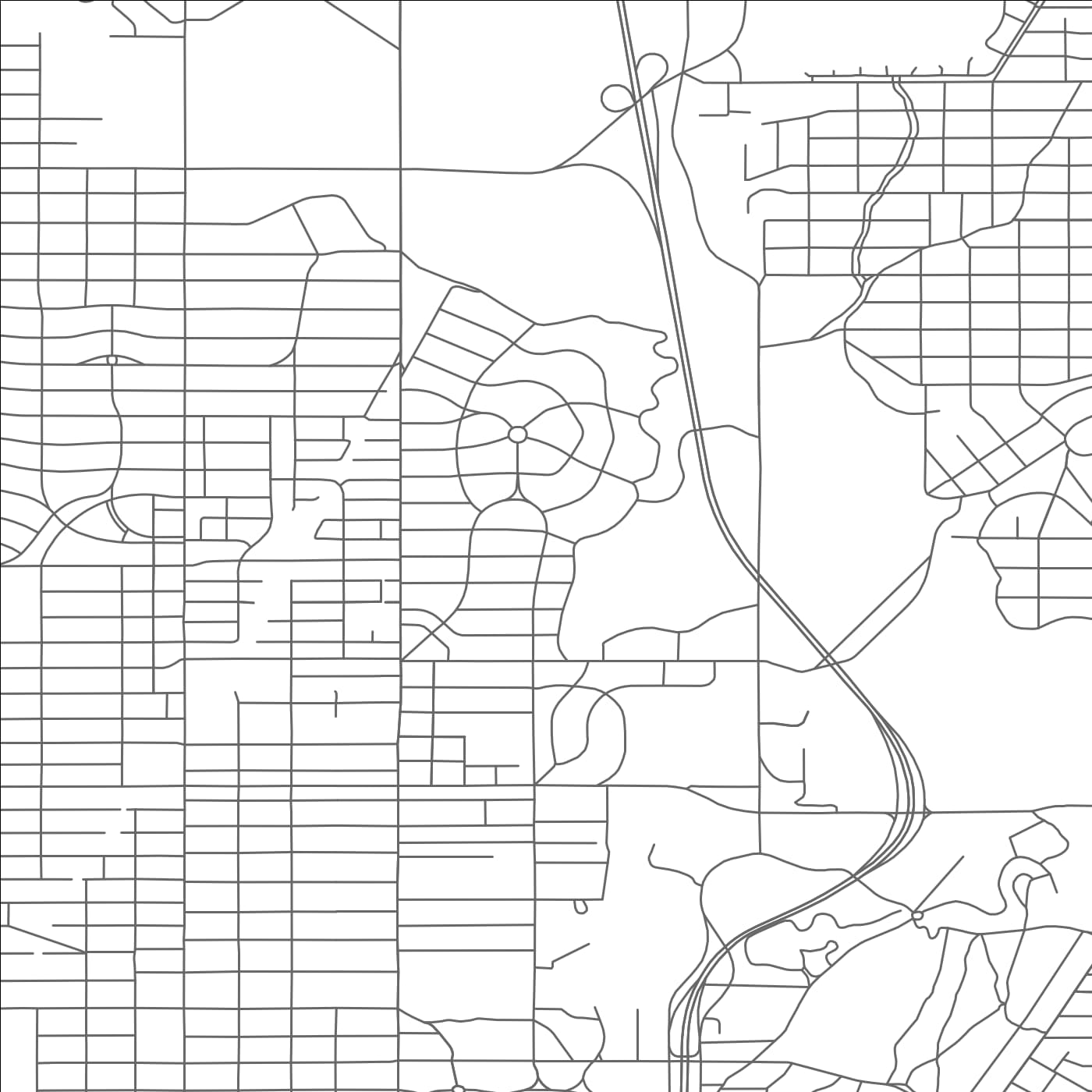 ROAD MAP OF OLMOS PARK, TEXAS BY MAPBAKES