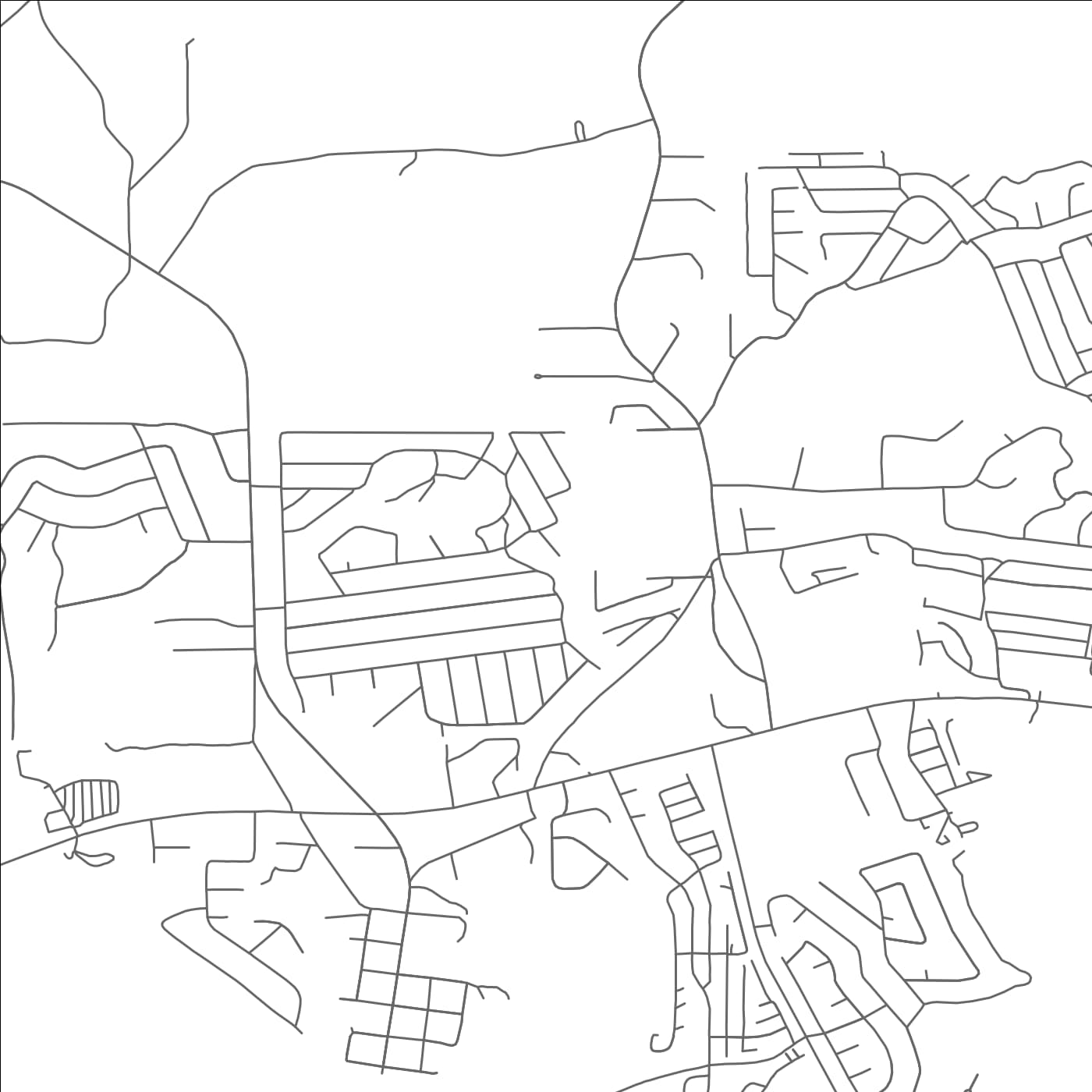 ROAD MAP OF ONALASKA, TEXAS BY MAPBAKES