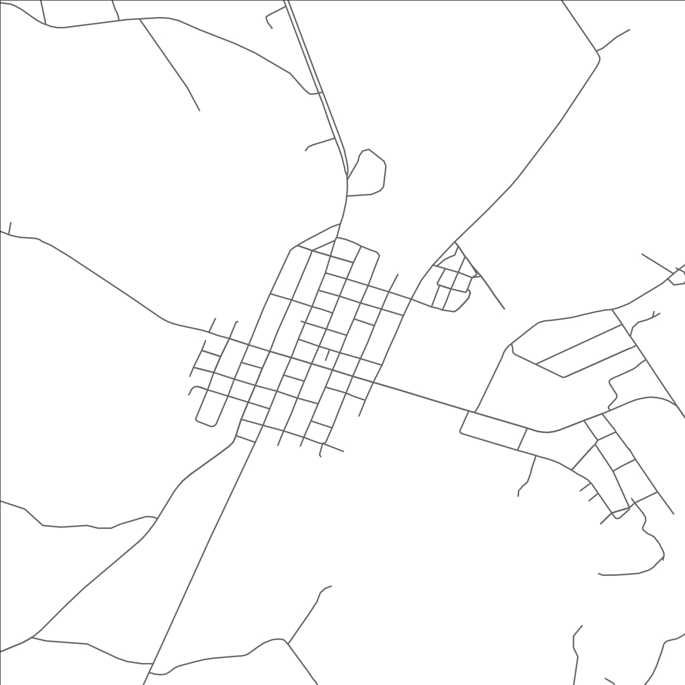 ROAD MAP OF ORE CITY, TEXAS BY MAPBAKES