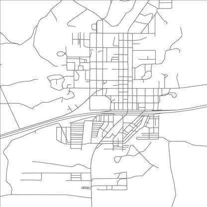 ROAD MAP OF OZONA, TEXAS BY MAPBAKES