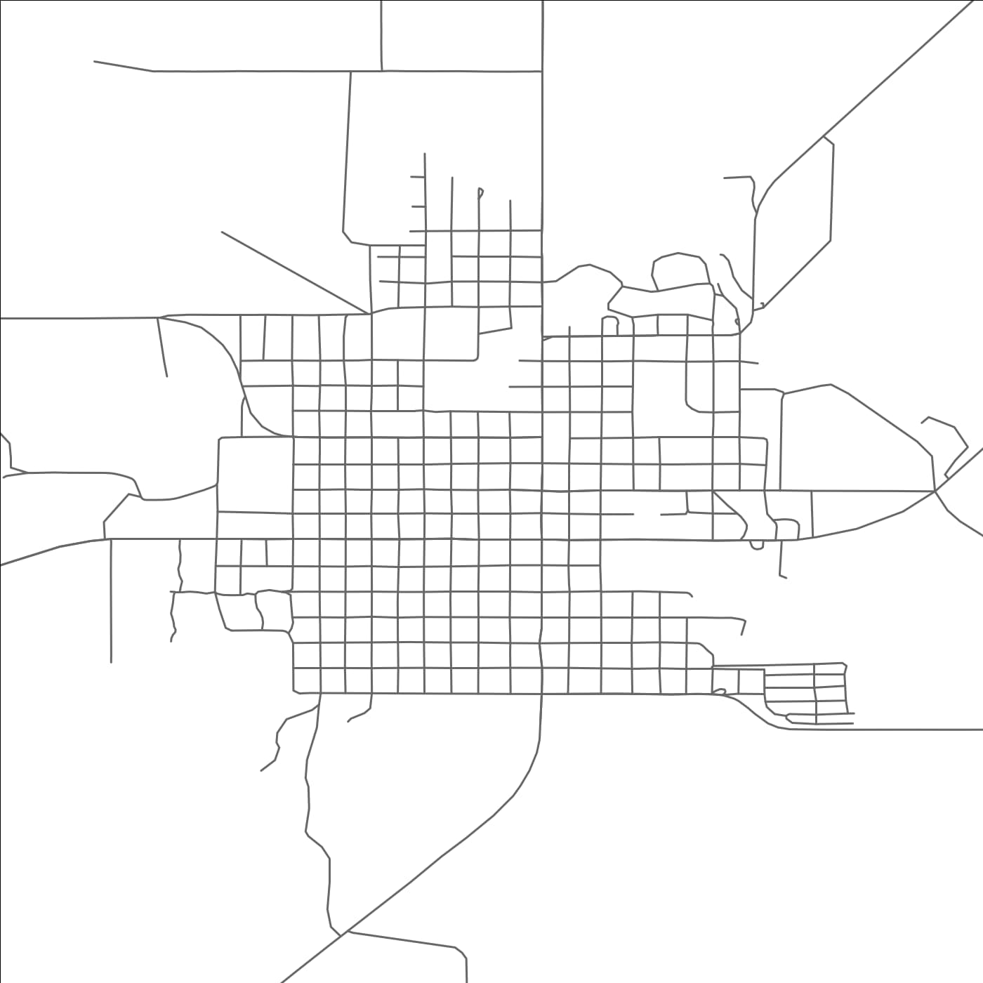 ROAD MAP OF PADUCAH, TEXAS BY MAPBAKES