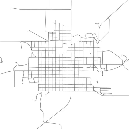 ROAD MAP OF PADUCAH, TEXAS BY MAPBAKES