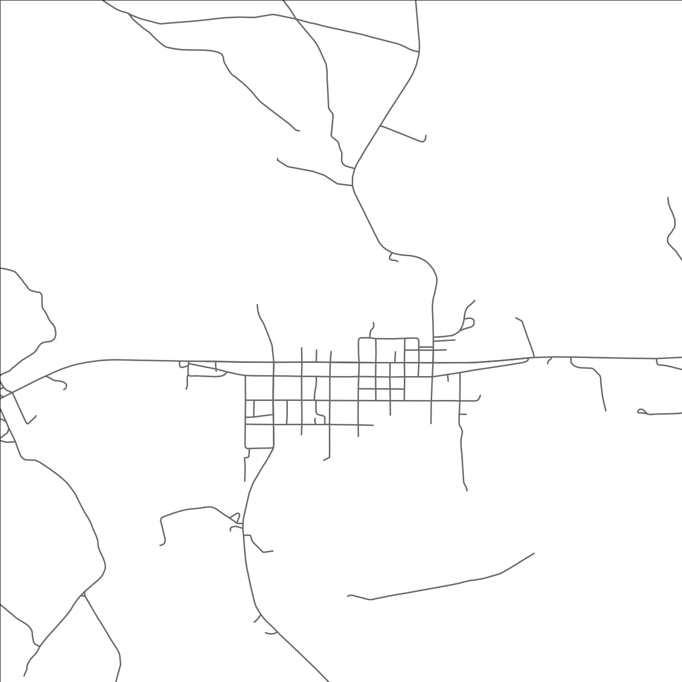 ROAD MAP OF PALO PINTO, TEXAS BY MAPBAKES