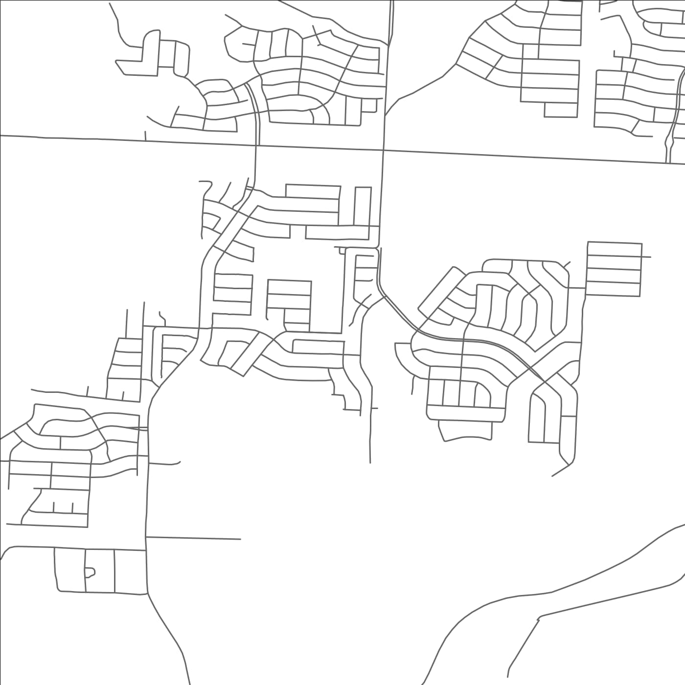 ROAD MAP OF PALOMA CREEK SOUTH, TEXAS BY MAPBAKES