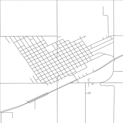 ROAD MAP OF PANHANDLE, TEXAS BY MAPBAKES