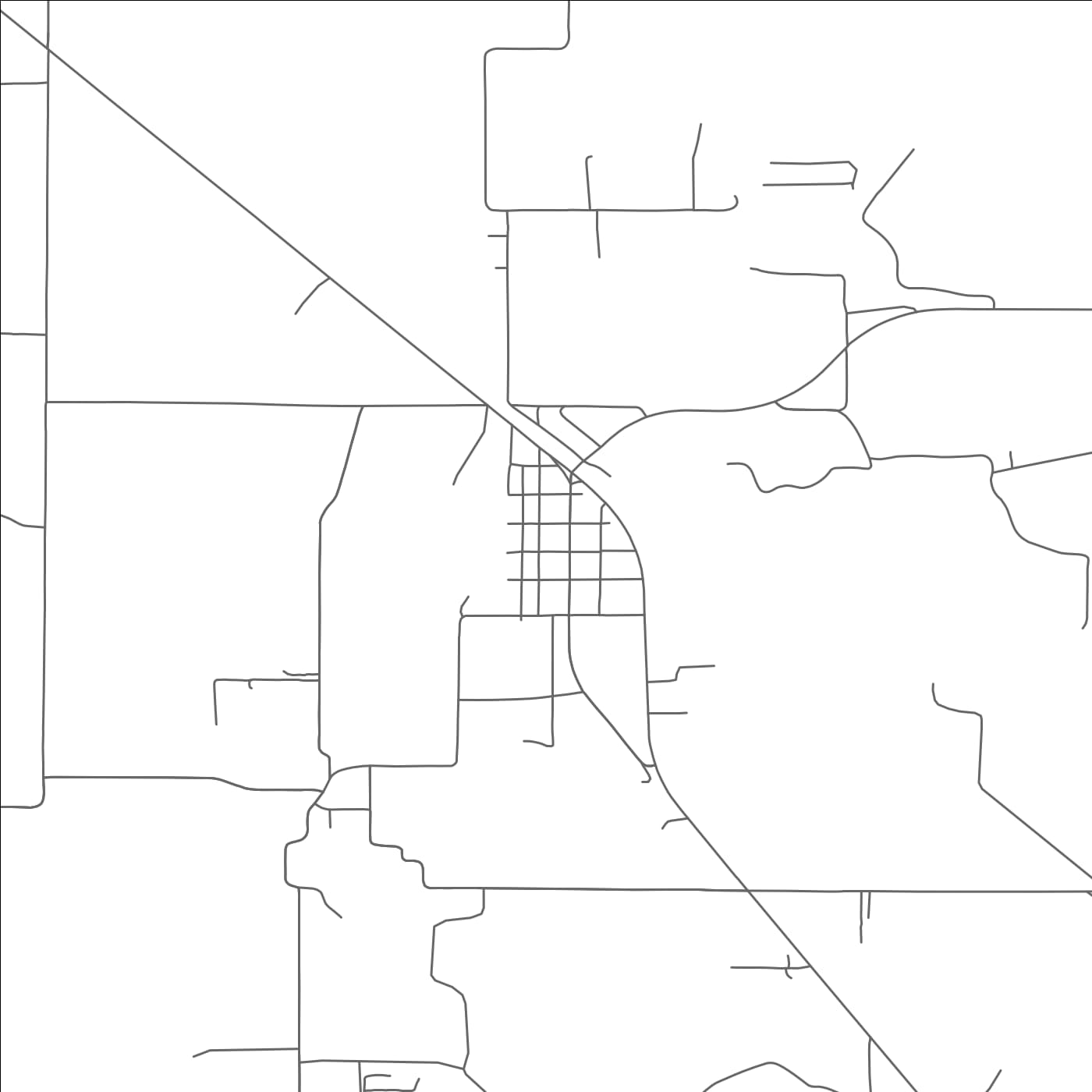 ROAD MAP OF PARADISE, TEXAS BY MAPBAKES