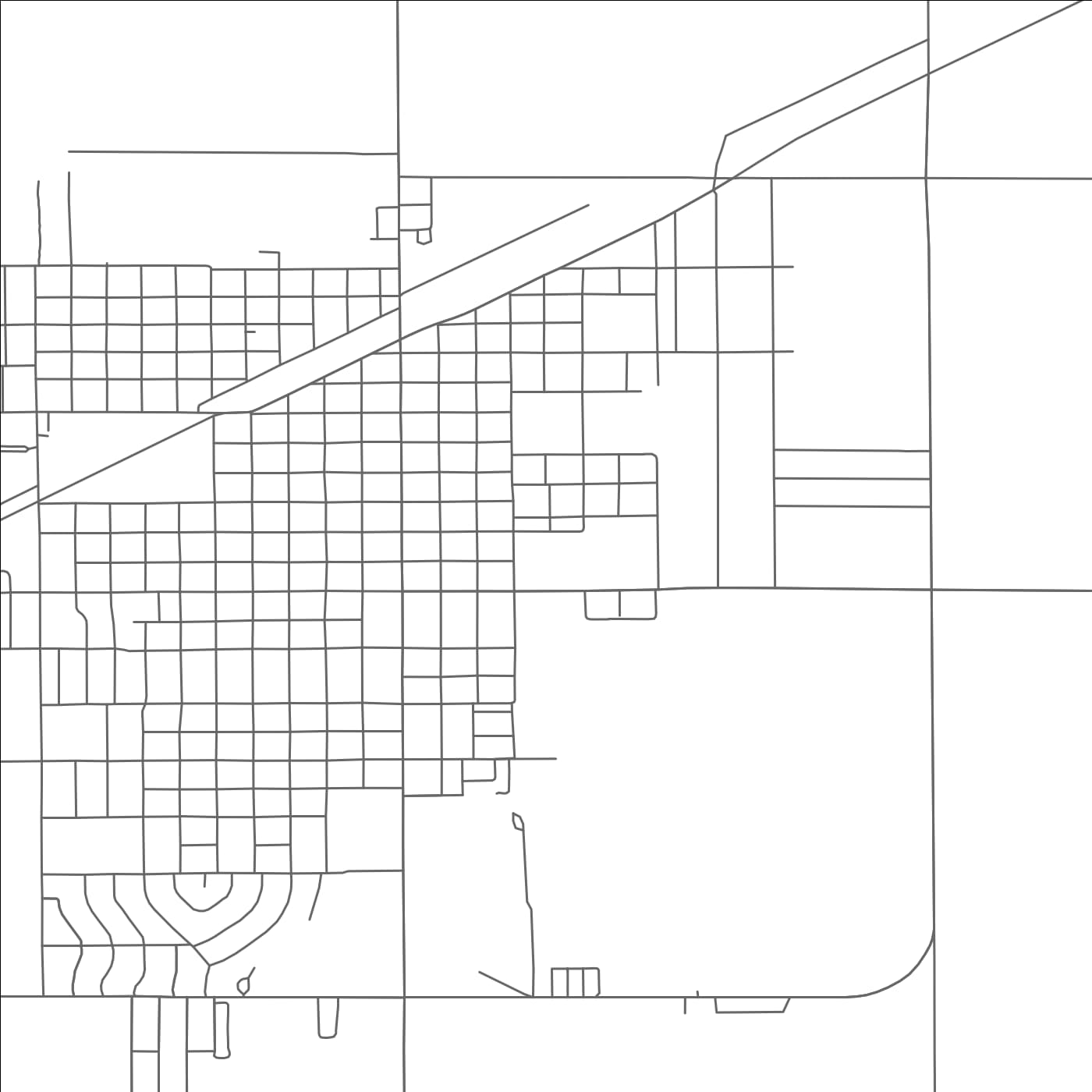 ROAD MAP OF PERRYTON, TEXAS BY MAPBAKES