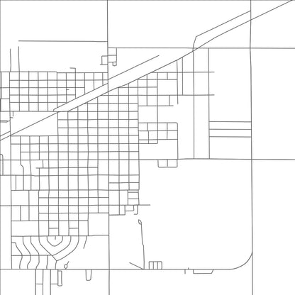 ROAD MAP OF PERRYTON, TEXAS BY MAPBAKES