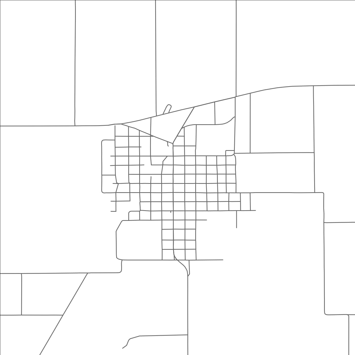 ROAD MAP OF PETERSBURG, TEXAS BY MAPBAKES