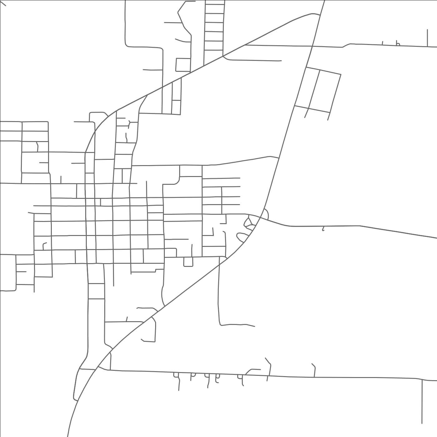 ROAD MAP OF PILOT POINT, TEXAS BY MAPBAKES