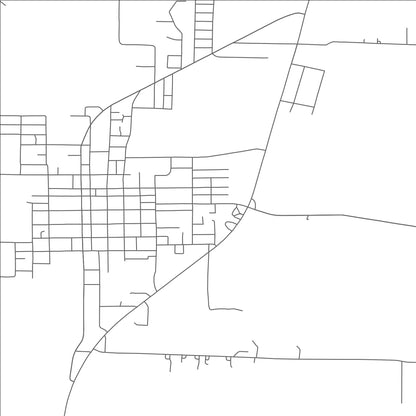 ROAD MAP OF PILOT POINT, TEXAS BY MAPBAKES