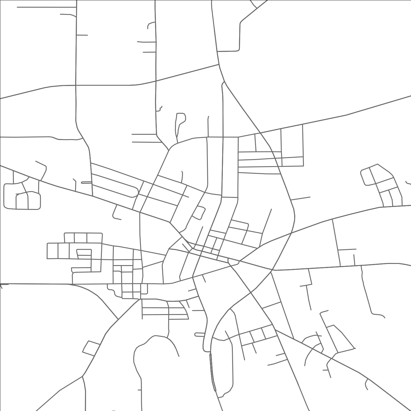 ROAD MAP OF PITTSBURG, TEXAS BY MAPBAKES