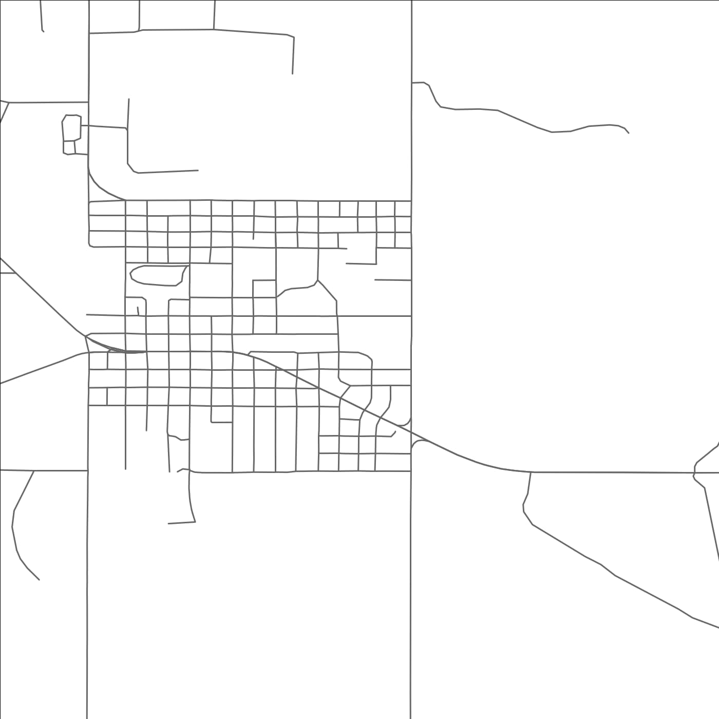 ROAD MAP OF PLAINS, TEXAS BY MAPBAKES