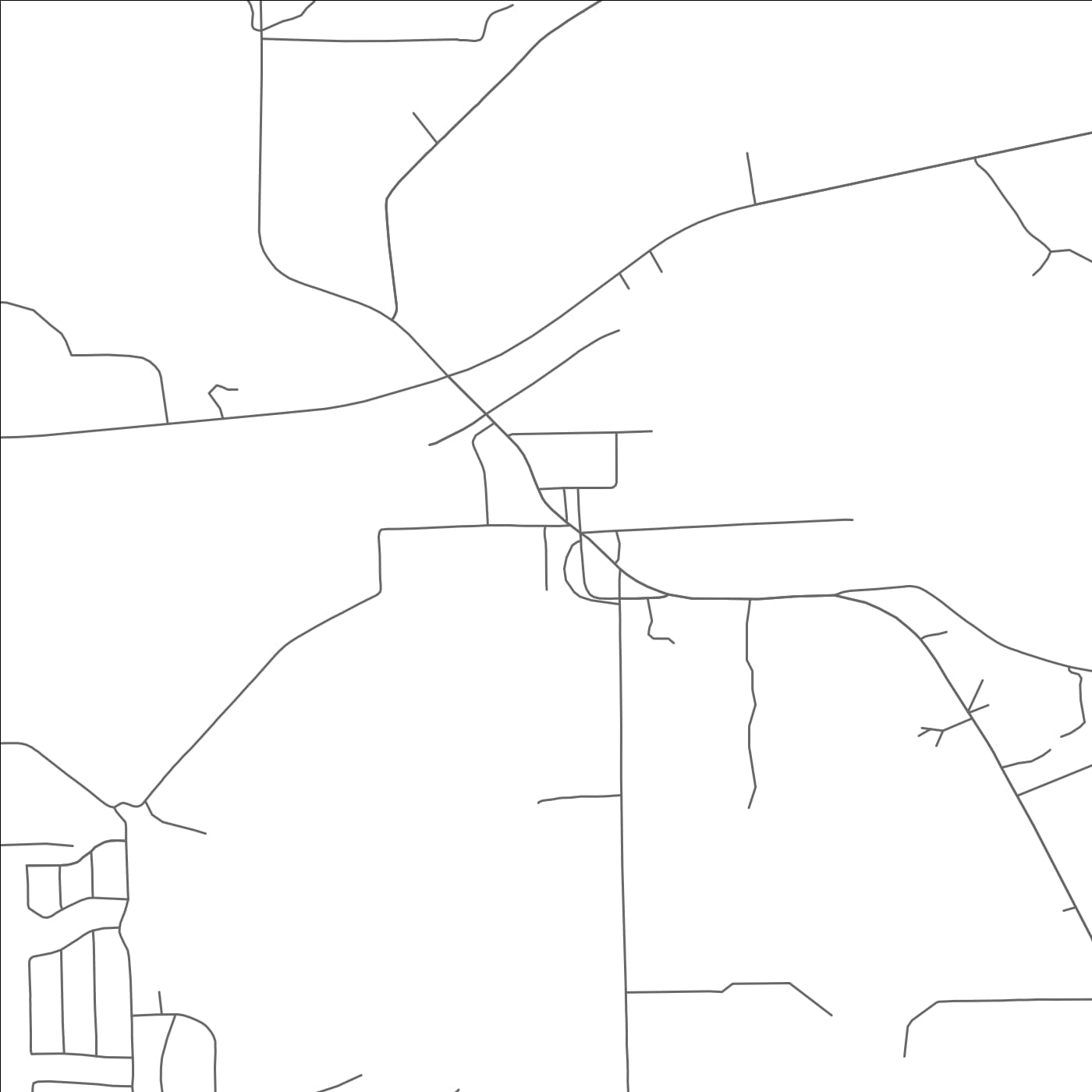 ROAD MAP OF PLANTERSVILLE, TEXAS BY MAPBAKES