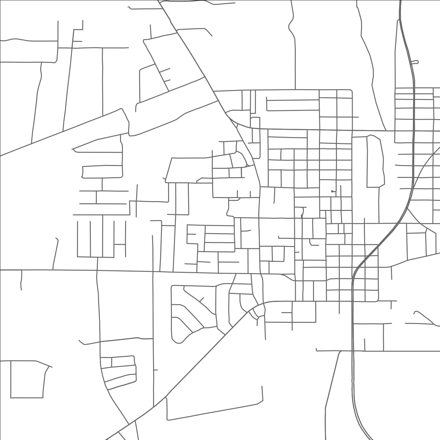 ROAD MAP OF PLEASANTON, TEXAS BY MAPBAKES