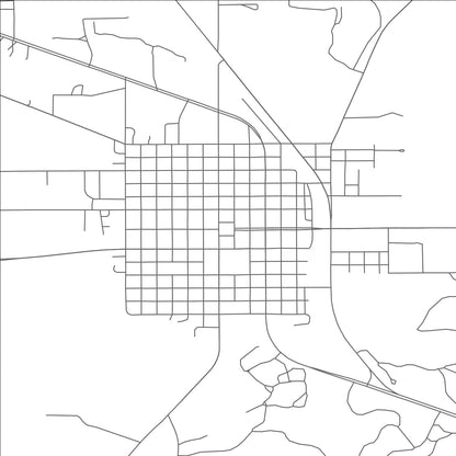 ROAD MAP OF POST, TEXAS BY MAPBAKES