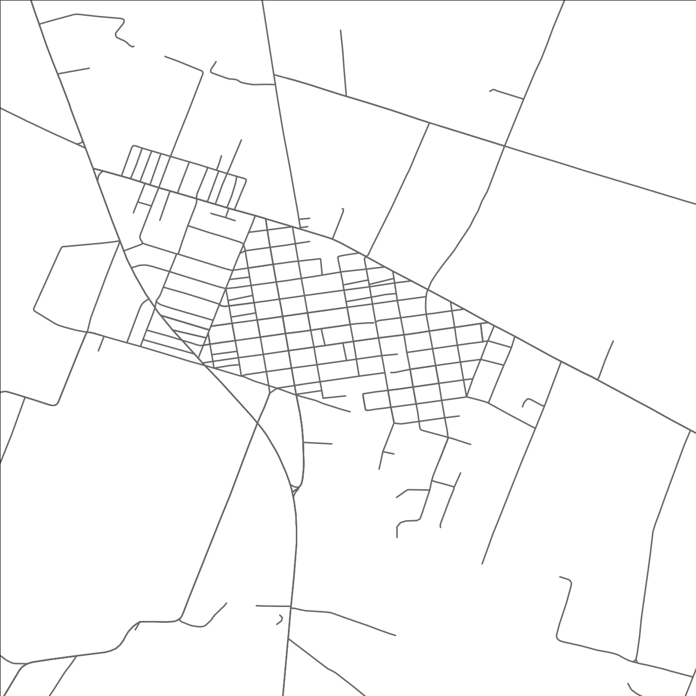 ROAD MAP OF POTEET, TEXAS BY MAPBAKES