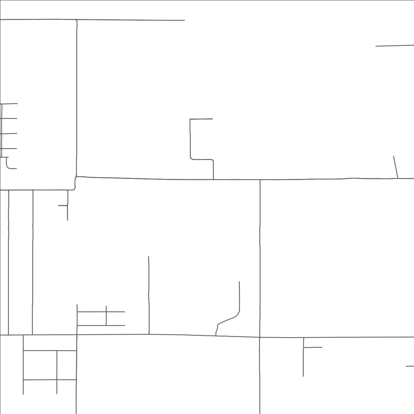 ROAD MAP OF POTOSI, TEXAS BY MAPBAKES