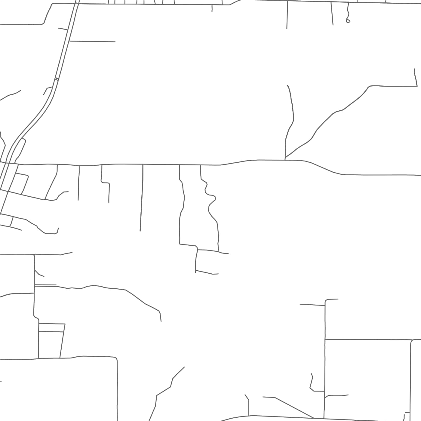 ROAD MAP OF POWDERLY, TEXAS BY MAPBAKES