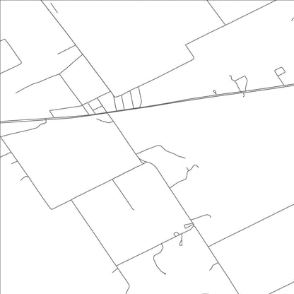 ROAD MAP OF POWELL, TEXAS BY MAPBAKES