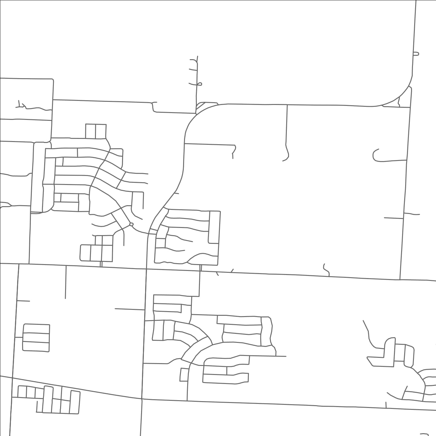 ROAD MAP OF PROVIDENCE VILLAGE, TEXAS BY MAPBAKES