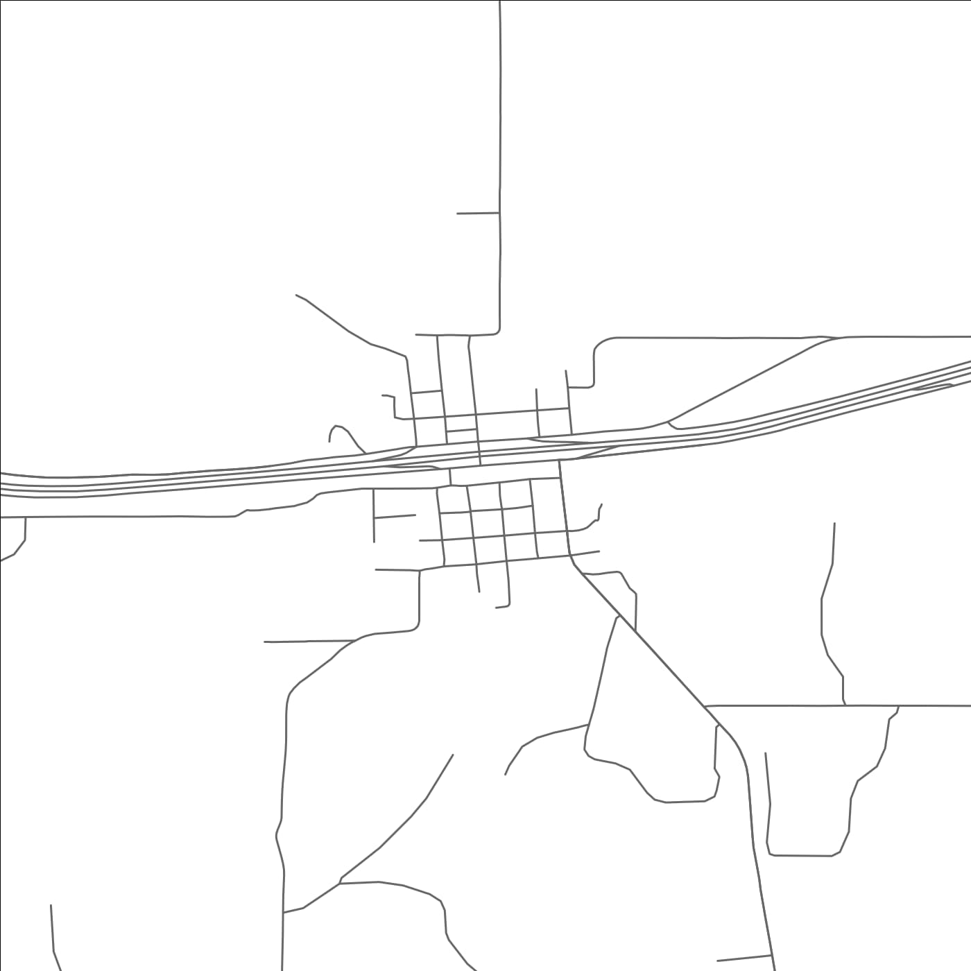 ROAD MAP OF PUTNAM, TEXAS BY MAPBAKES