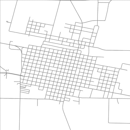 ROAD MAP OF QUANAH, TEXAS BY MAPBAKES