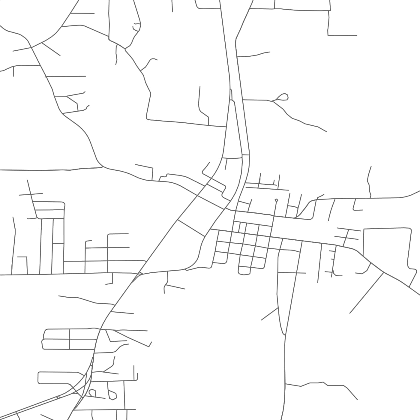 ROAD MAP OF QUEEN CITY, TEXAS BY MAPBAKES