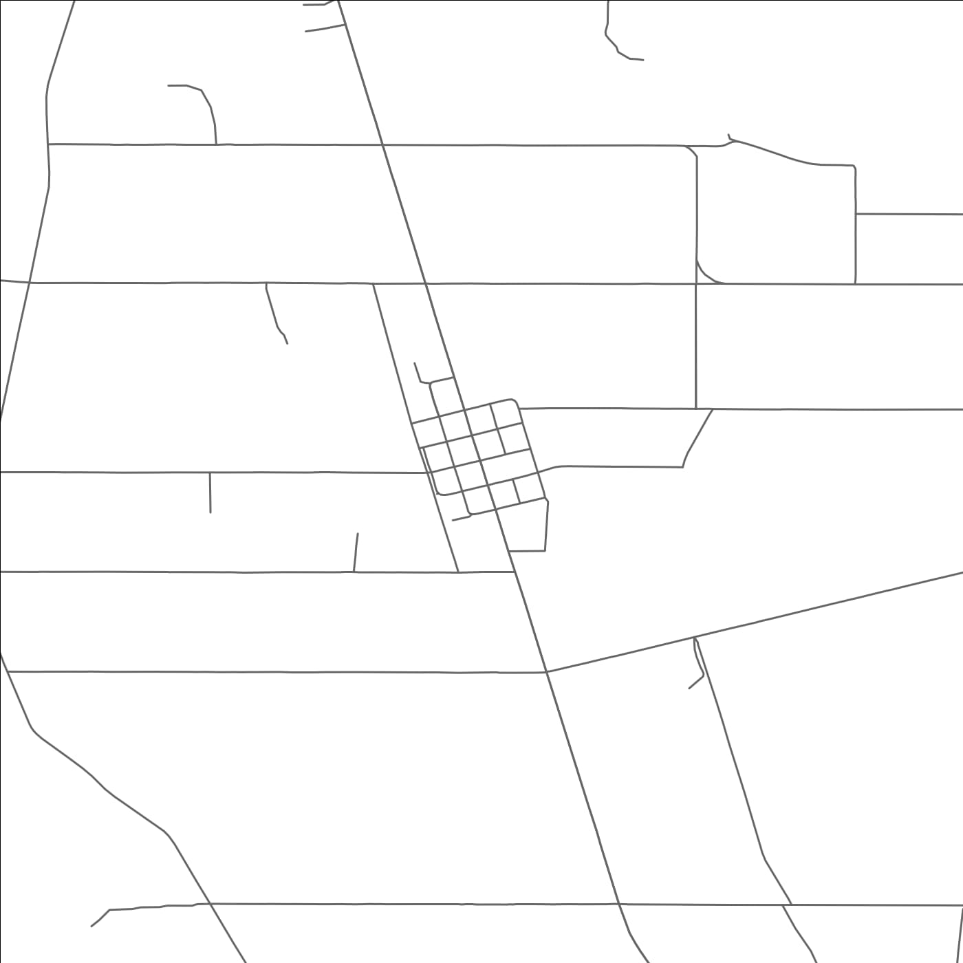 ROAD MAP OF QUEMADO, TEXAS BY MAPBAKES