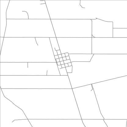 ROAD MAP OF QUEMADO, TEXAS BY MAPBAKES