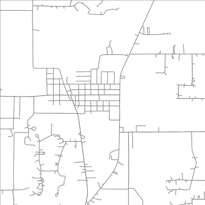 ROAD MAP OF QUINLAN, TEXAS BY MAPBAKES