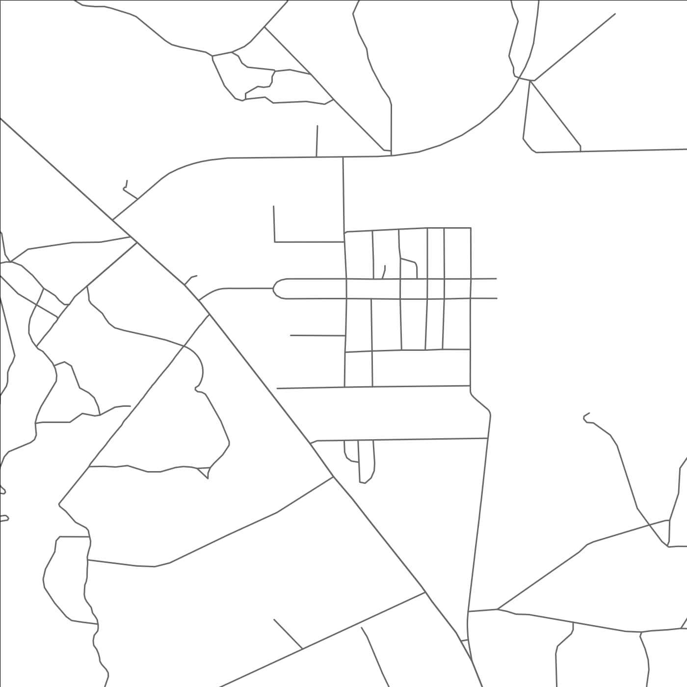 ROAD MAP OF RADAR BASE, TEXAS BY MAPBAKES