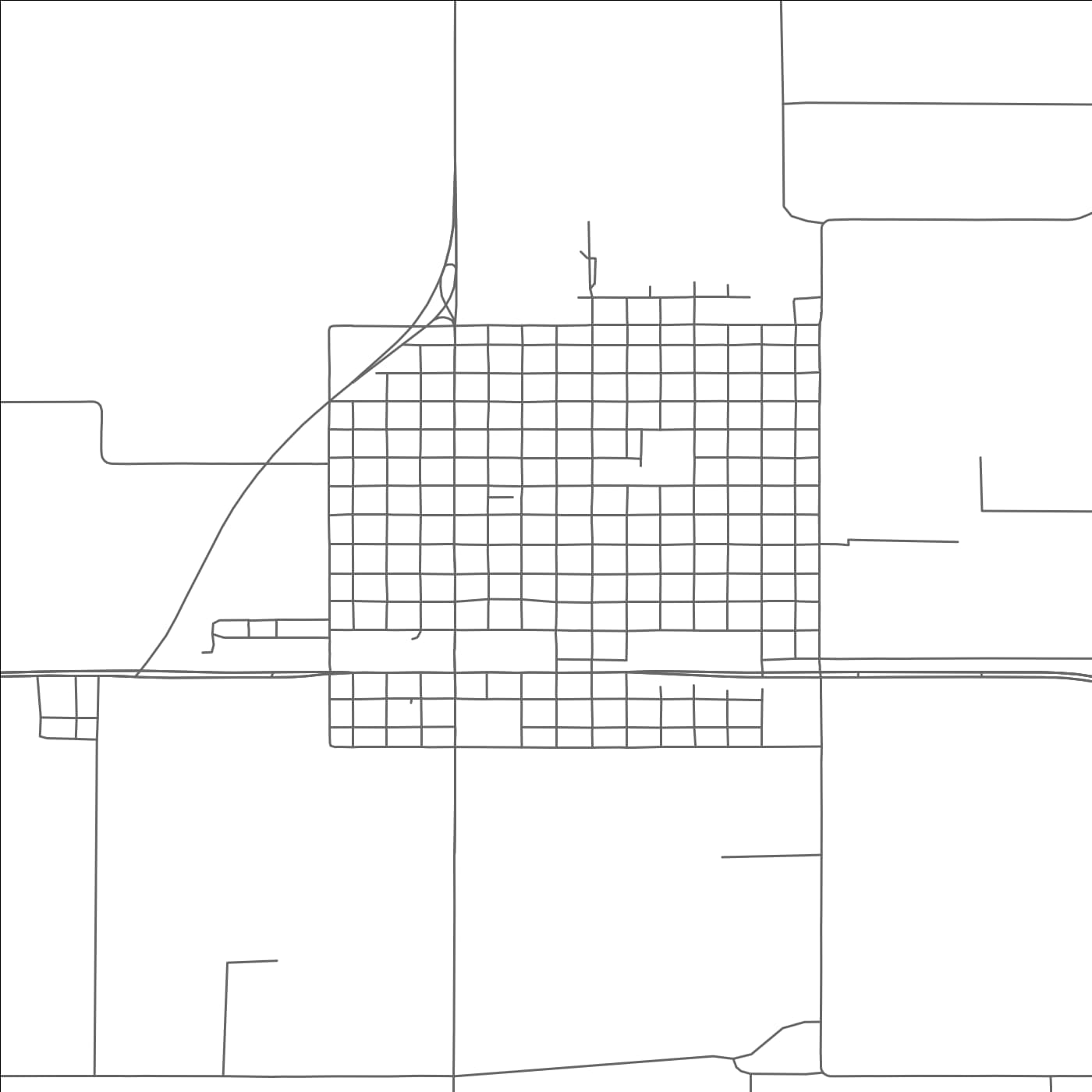 ROAD MAP OF RALLS, TEXAS BY MAPBAKES