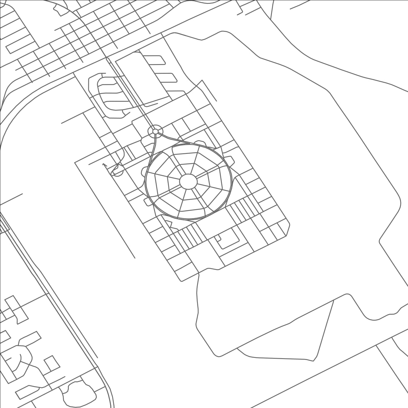 ROAD MAP OF RANDOLPH AFB, TEXAS BY MAPBAKES