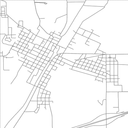 ROAD MAP OF RANGER, TEXAS BY MAPBAKES