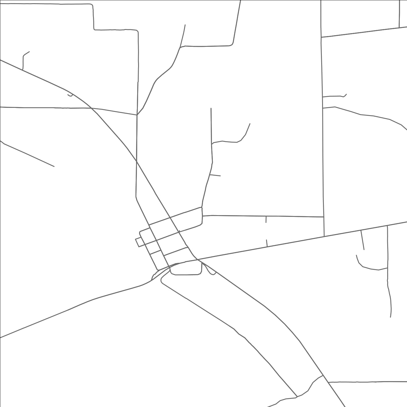 ROAD MAP OF REKLAW, TEXAS BY MAPBAKES