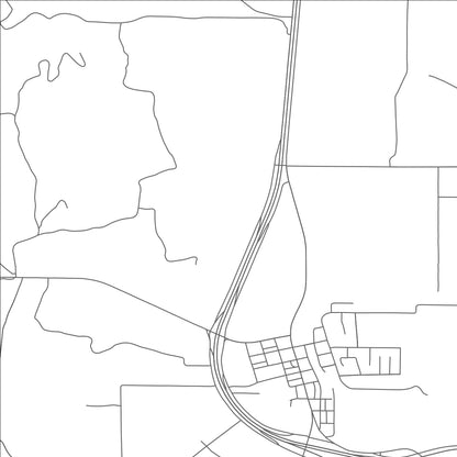 ROAD MAP OF RHOME, TEXAS BY MAPBAKES