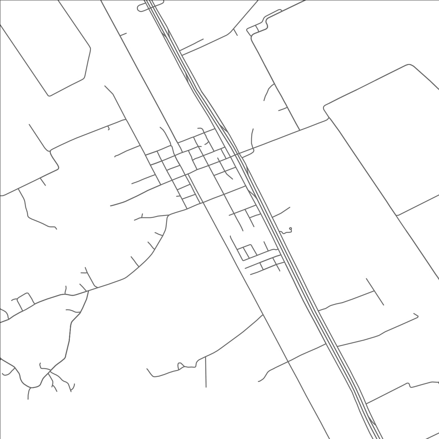 ROAD MAP OF RICE, TEXAS BY MAPBAKES