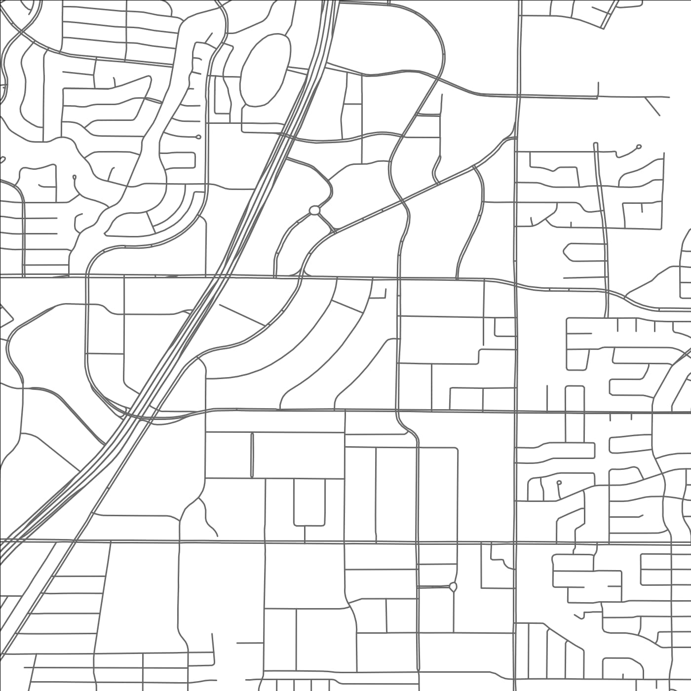 ROAD MAP OF RICHARDSON, TEXAS BY MAPBAKES