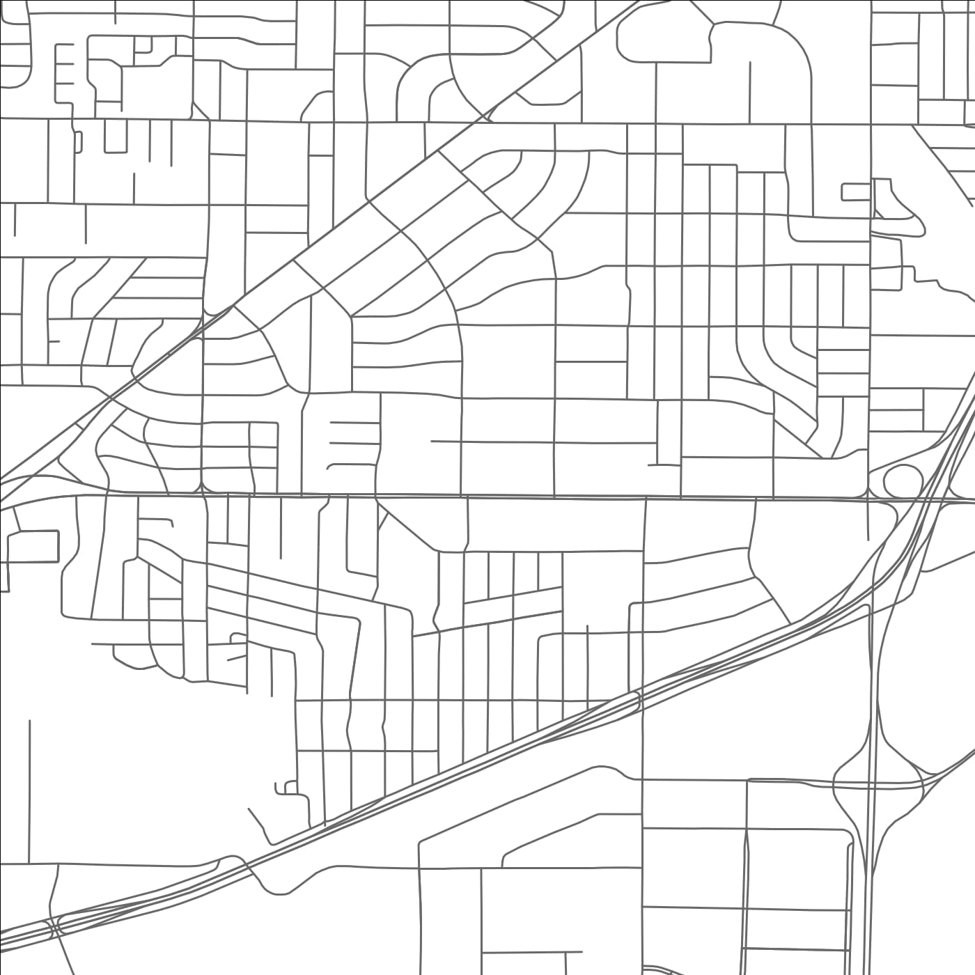 ROAD MAP OF RICHLAND HILLS, TEXAS BY MAPBAKES