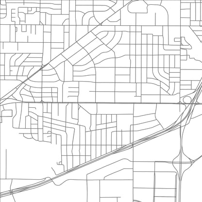 ROAD MAP OF RICHLAND HILLS, TEXAS BY MAPBAKES