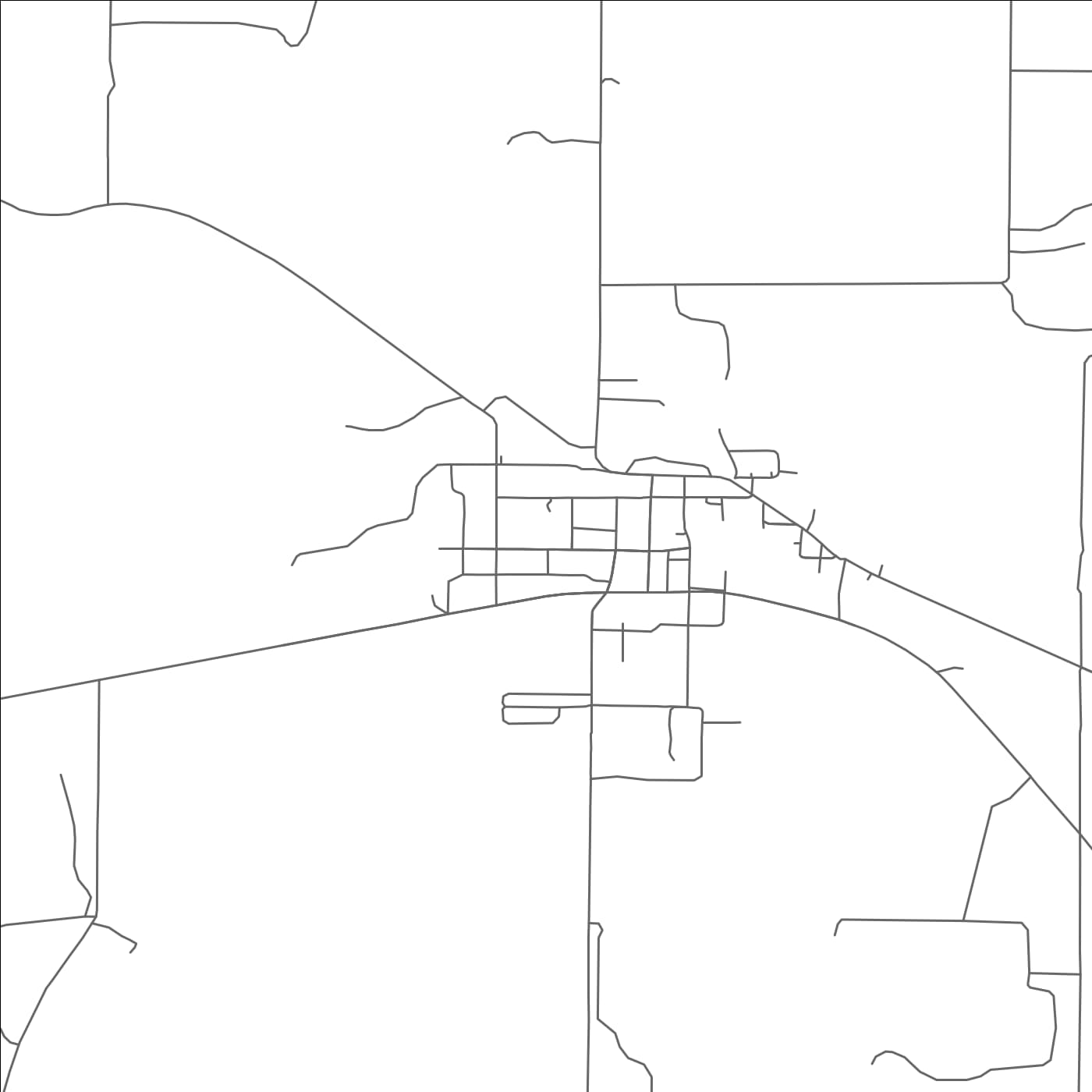 ROAD MAP OF RICHLAND SPRINGS, TEXAS BY MAPBAKES