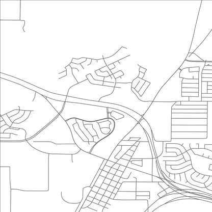 ROAD MAP OF ROANOKE, TEXAS BY MAPBAKES