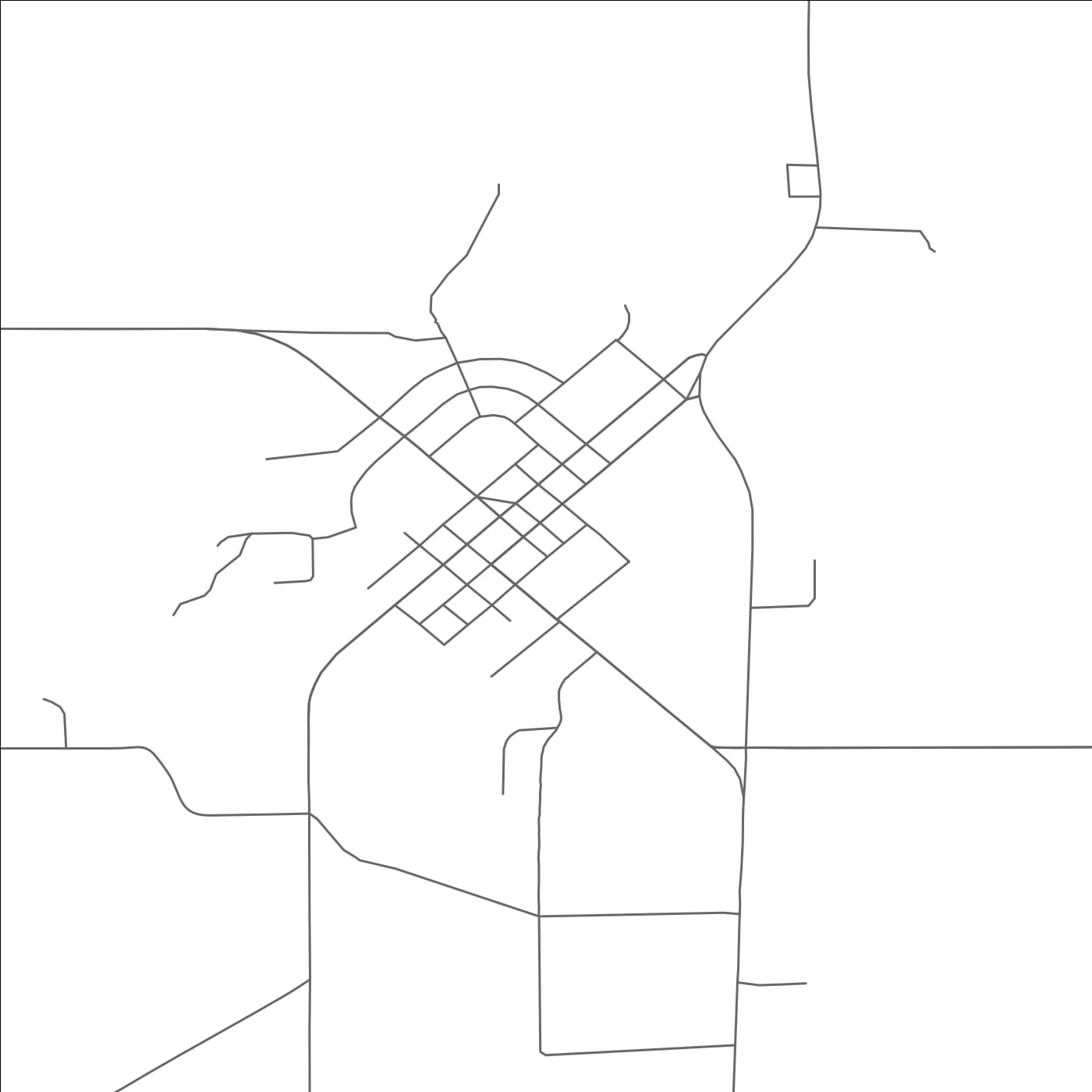 ROAD MAP OF ROARING SPRINGS, TEXAS BY MAPBAKES