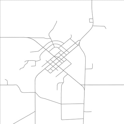 ROAD MAP OF ROARING SPRINGS, TEXAS BY MAPBAKES