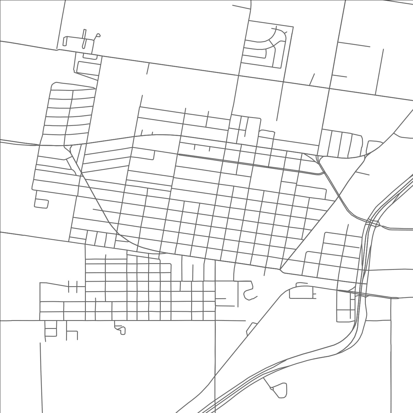 ROAD MAP OF ROBSTOWN, TEXAS BY MAPBAKES