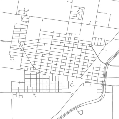 ROAD MAP OF ROBSTOWN, TEXAS BY MAPBAKES